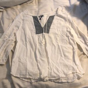 Black & White Gap Blouse